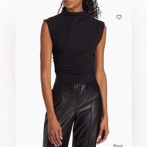 Reformation Lindy Ruched Knit Top